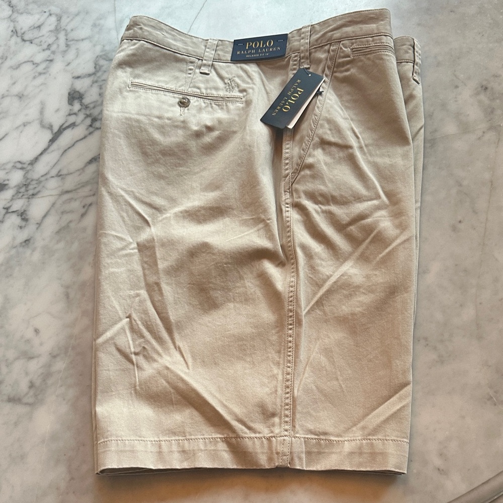 Polo Ralph Lauren Khaki Shorts. Size:38W. NWT